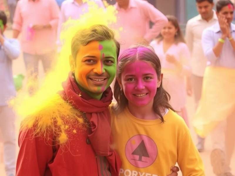 Different regional styles of Holi celebration in the game Bright Holi Celebration Regional Variations